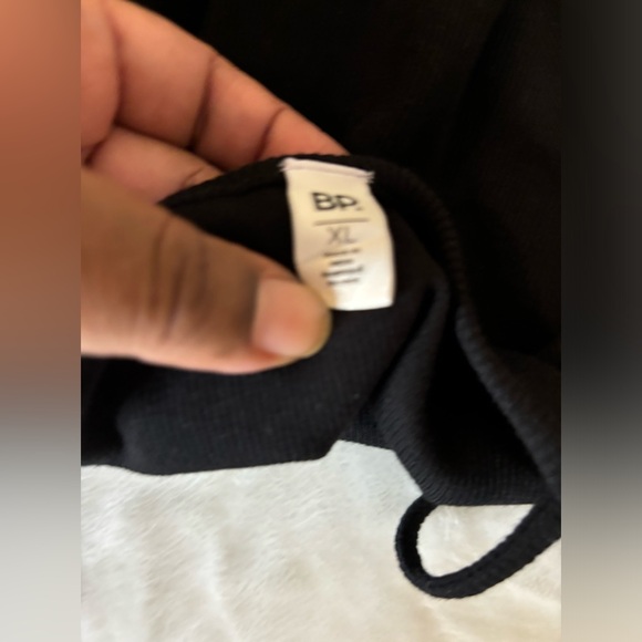 BP. Ribbed V Neck Tank Thong Bodysuit Black Women’s XL NWT - Picture 4 of 6